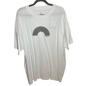 NEW Nike SB Men's White Black Rainbow T-Shirt Loose Fit Short Sleeve Size XXL